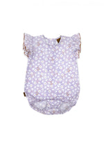 Body cotton violet with flowers print