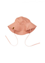 Hat linen pink