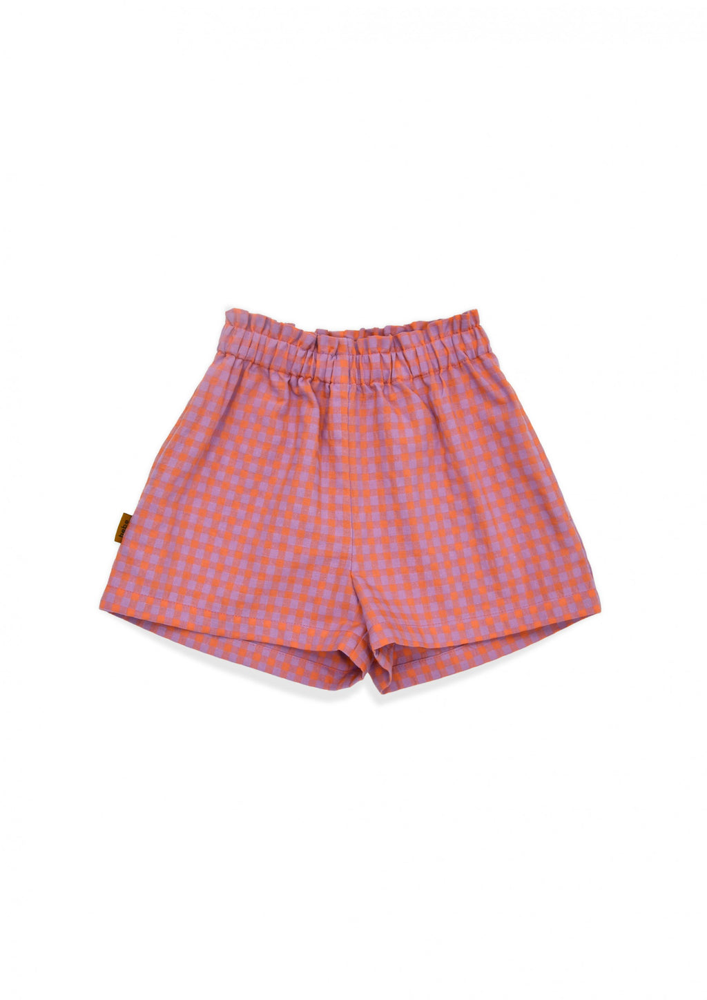 Shorts cotton with pink check print - MintMouse (Unicorner Concept Store)