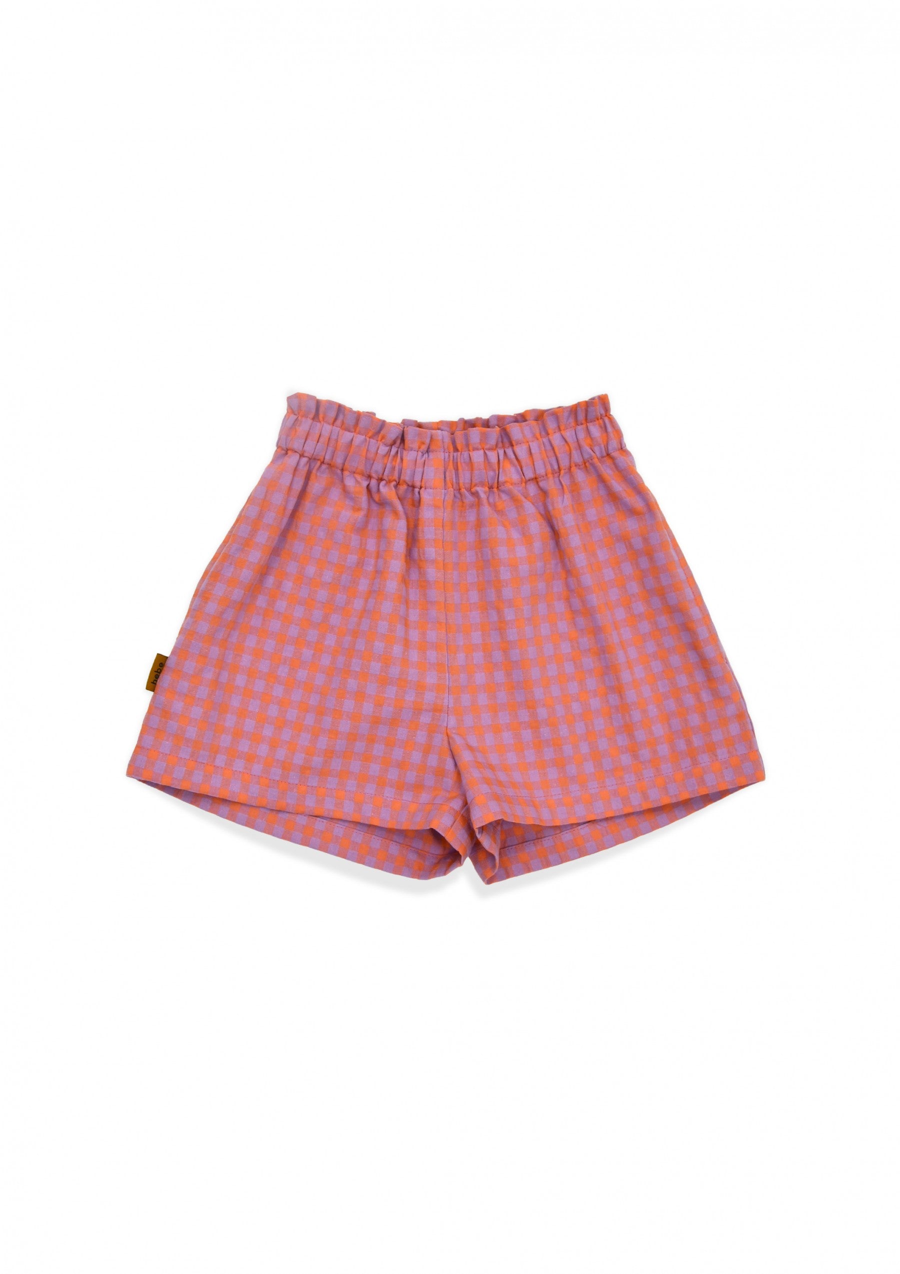 Shorts cotton with pink check print - MintMouse (Unicorner Concept Store)