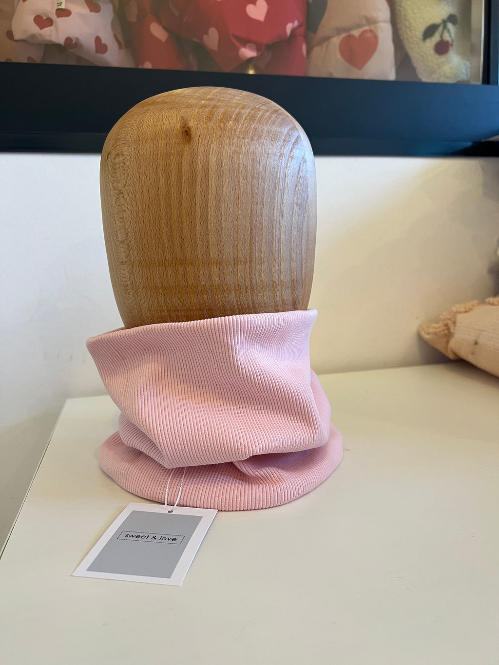 Ribbed tube scarf light pink - MintMouse (Unicorner Concept Store)