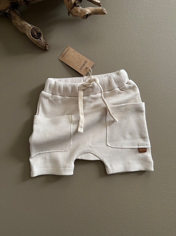 RIB SHORTS MILK - MintMouse (Unicorner Concept Store)