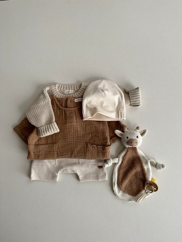 RIB SHORTS MILK - MintMouse (Unicorner Concept Store)