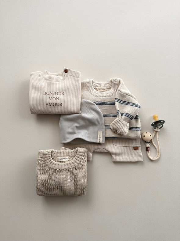 RIB SHORTS MILK - MintMouse (Unicorner Concept Store)