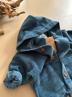 HOODED CORDUROY JACKET | MIDNIGHT