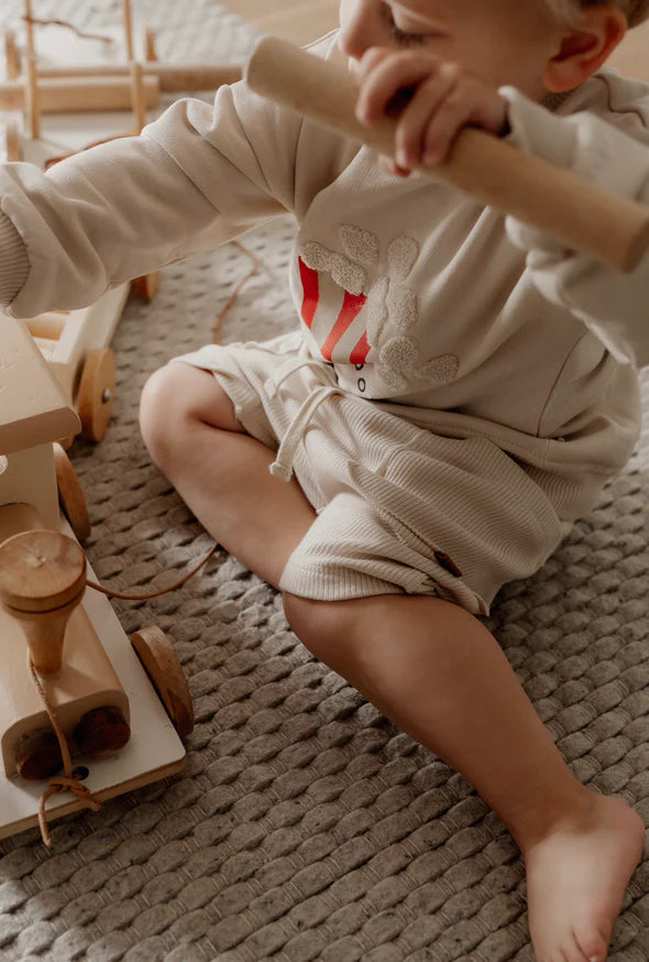 RIB SHORTS MILK - MintMouse (Unicorner Concept Store)