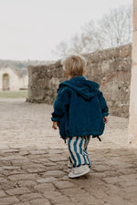 HOODED CORDUROY JACKET | MIDNIGHT