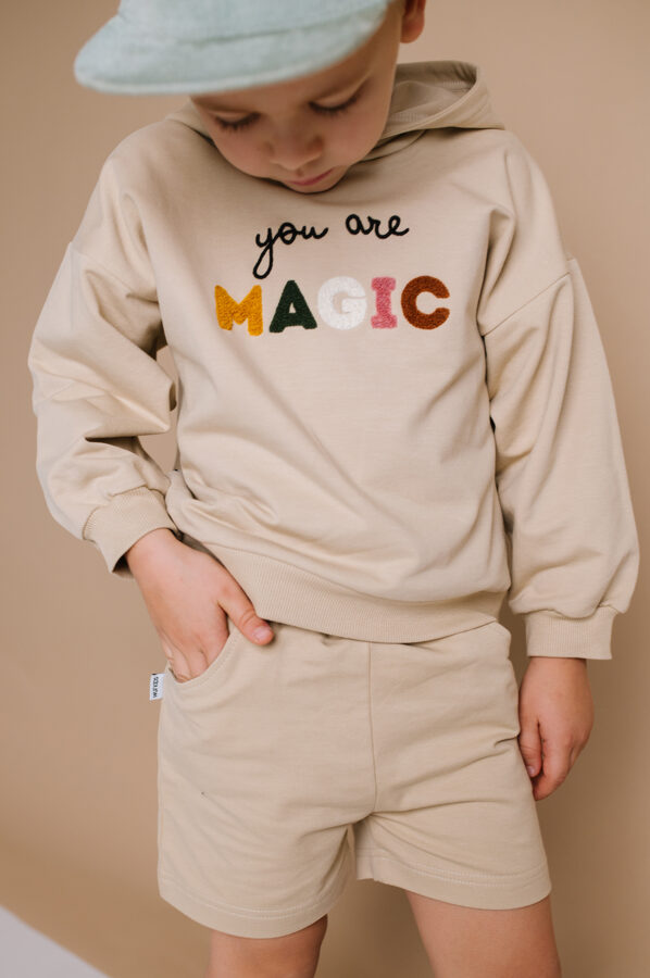 Warm hoodie - You are Magic - Sand