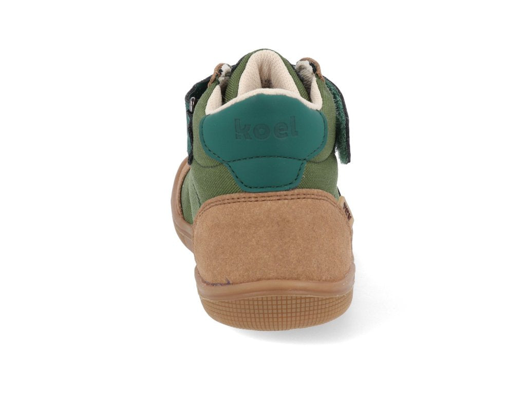 Barefoot Kids Ankle Boots KOEL - Daniel Vegan Tex Green Green - MintMouse (Unicorner Concept Store)