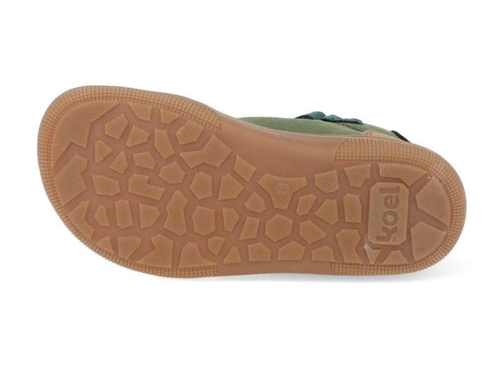 Barefoot Kids Ankle Boots KOEL - Daniel Vegan Tex Green Green - MintMouse (Unicorner Concept Store)