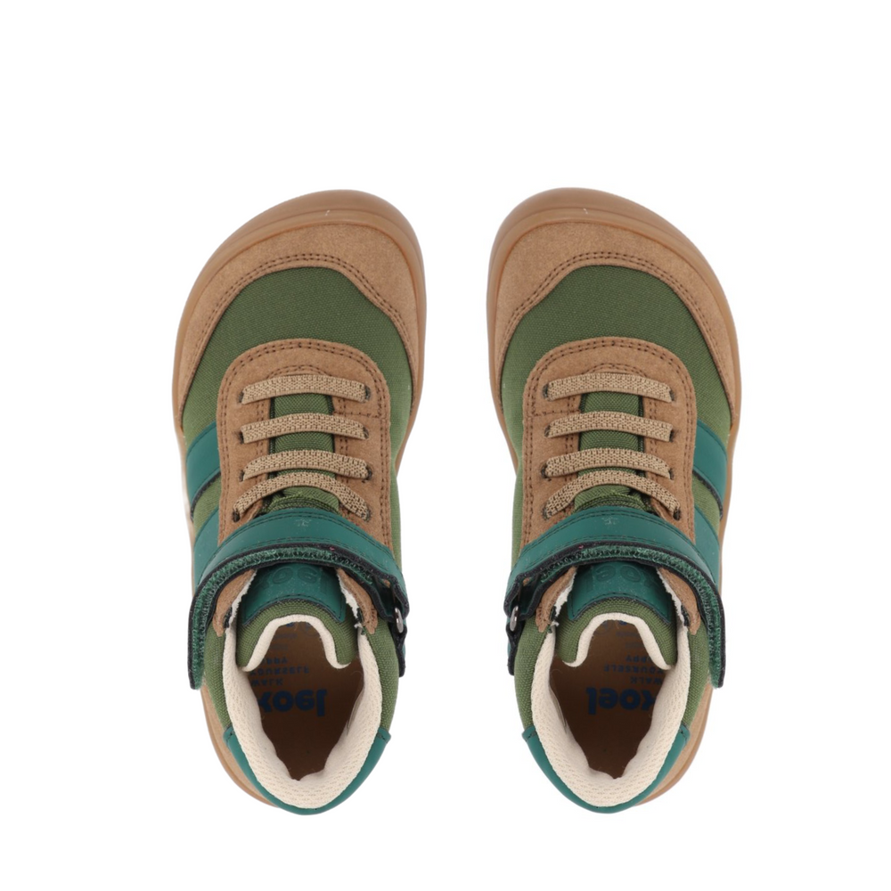 Barefoot Kids Ankle Boots KOEL - Daniel Vegan Tex Green Green - MintMouse (Unicorner Concept Store)