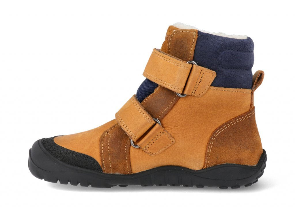Barefoot Ankle Winter Boot Milo Hydro Tex Cognac-Navy - MintMouse (Unicorner Concept Store)