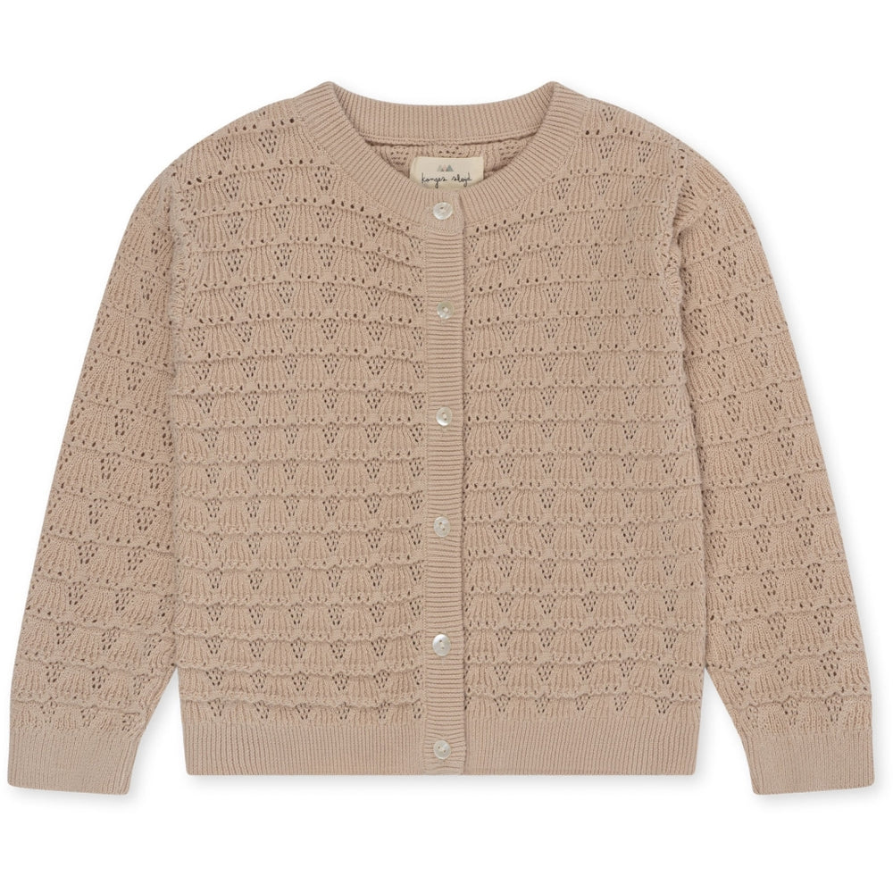 (KS100288) Iris Knit Cardigan gots- Powder Puff