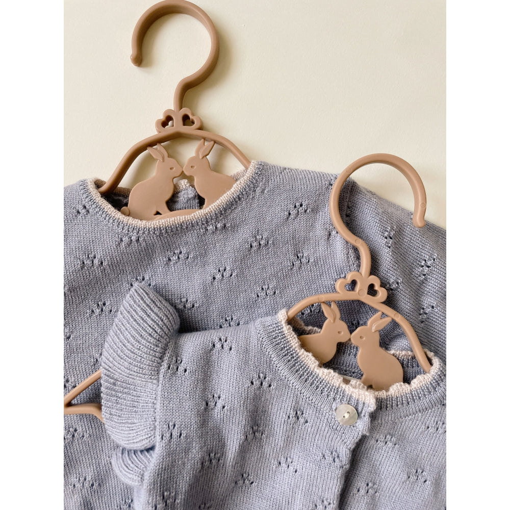 VALKAN POINTELLE KNIT CARDIGAN - Monument - MintMouse (Unicorner Concept Store)