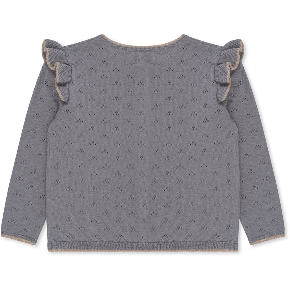 VALKAN POINTELLE KNIT CARDIGAN - Monument - MintMouse (Unicorner Concept Store)
