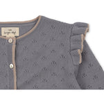 VALKAN POINTELLE KNIT CARDIGAN - Monument - MintMouse (Unicorner Concept Store)