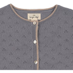 VALKAN POINTELLE KNIT CARDIGAN - Monument - MintMouse (Unicorner Concept Store)