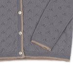VALKAN POINTELLE KNIT CARDIGAN - Monument - MintMouse (Unicorner Concept Store)
