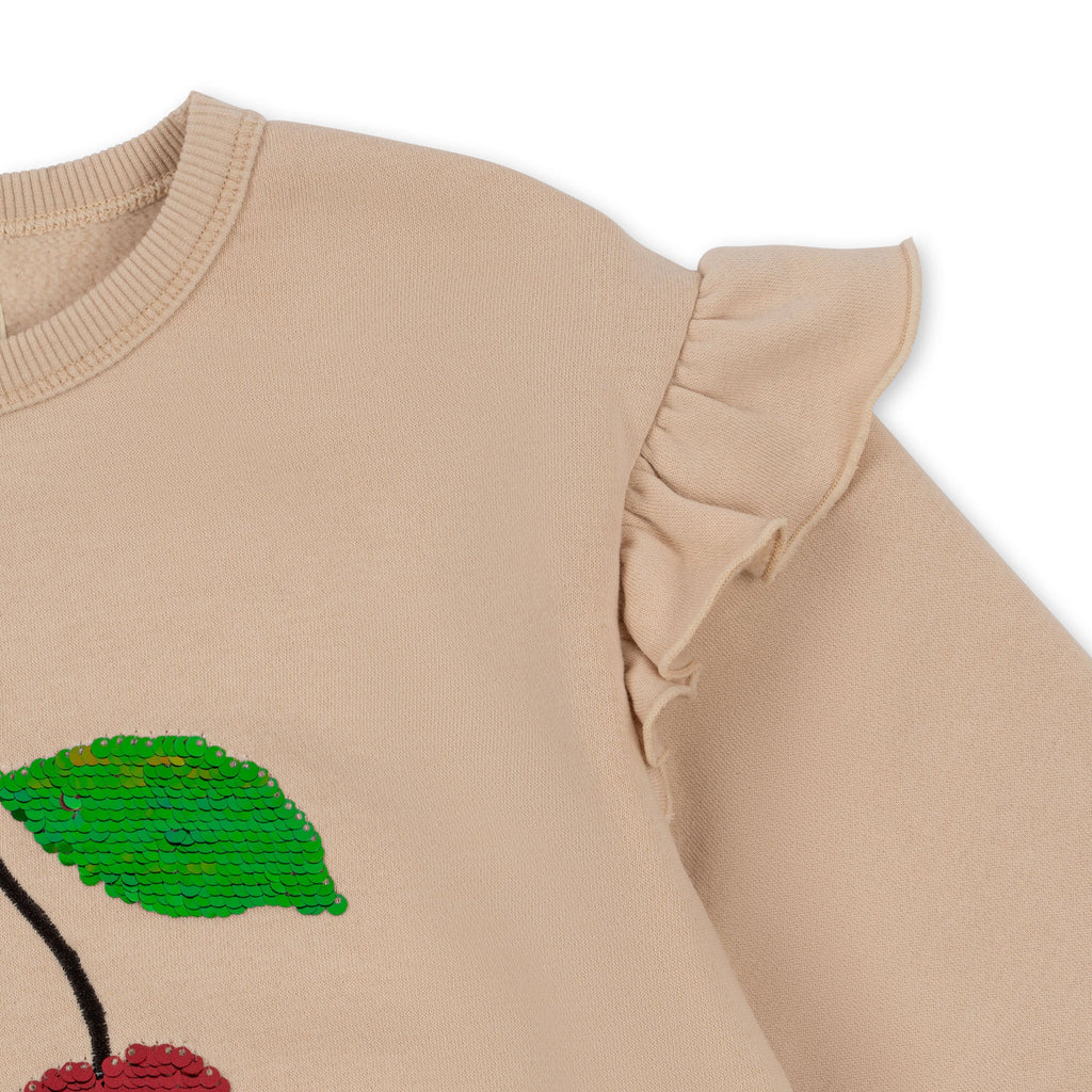 Lou sequin frill sweatshirt - Smoke gray - MintMouse (Unicorner Concept Store)