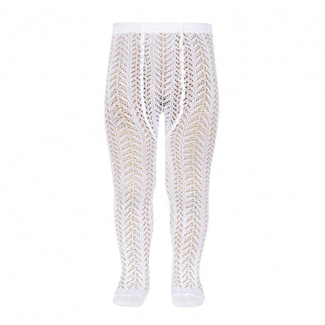 Openwork pearl tights WHITE - 200