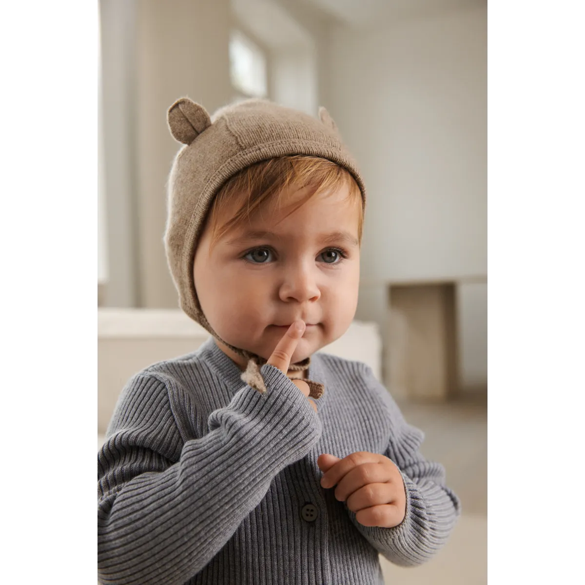 Amir Baby Cashmere Bonnet Hat - Oat Melange - MintMouse (Unicorner Concept Store)