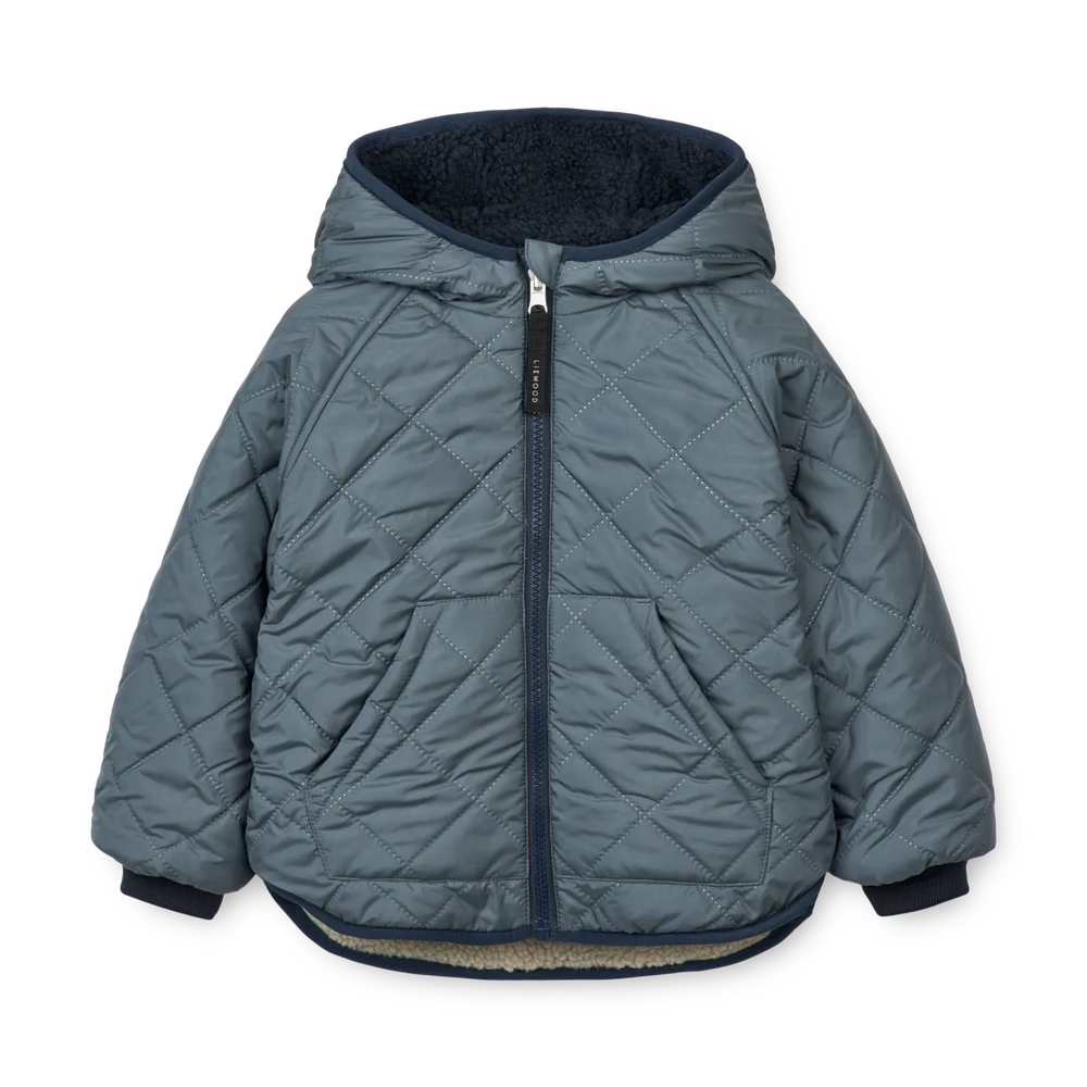 Jackson Reversible Jacket - Whale blue multi mix - MintMouse (Unicorner Concept Store)