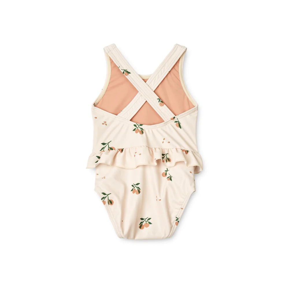 (LW15415 ) Amina Baby Printed Swimsuit - Peach Seashell - MintMouse (Unicorner Concept Store)