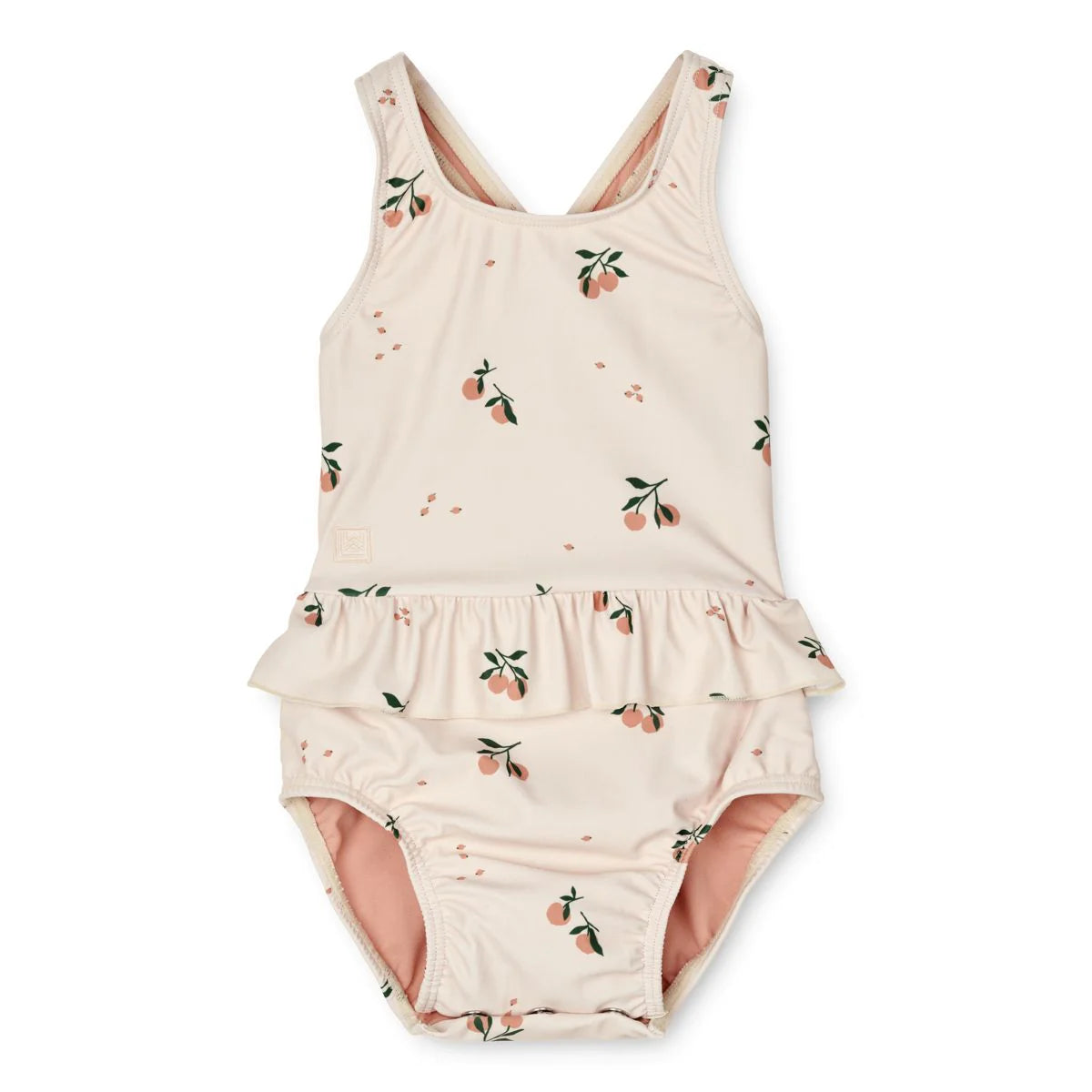 (LW15415 ) Amina Baby Printed Swimsuit - Peach Seashell - MintMouse (Unicorner Concept Store)