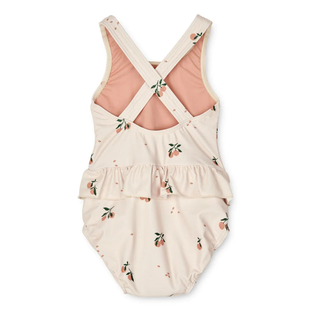 (LW15415 ) Amina Baby Printed Swimsuit - Peach Seashell - MintMouse (Unicorner Concept Store)