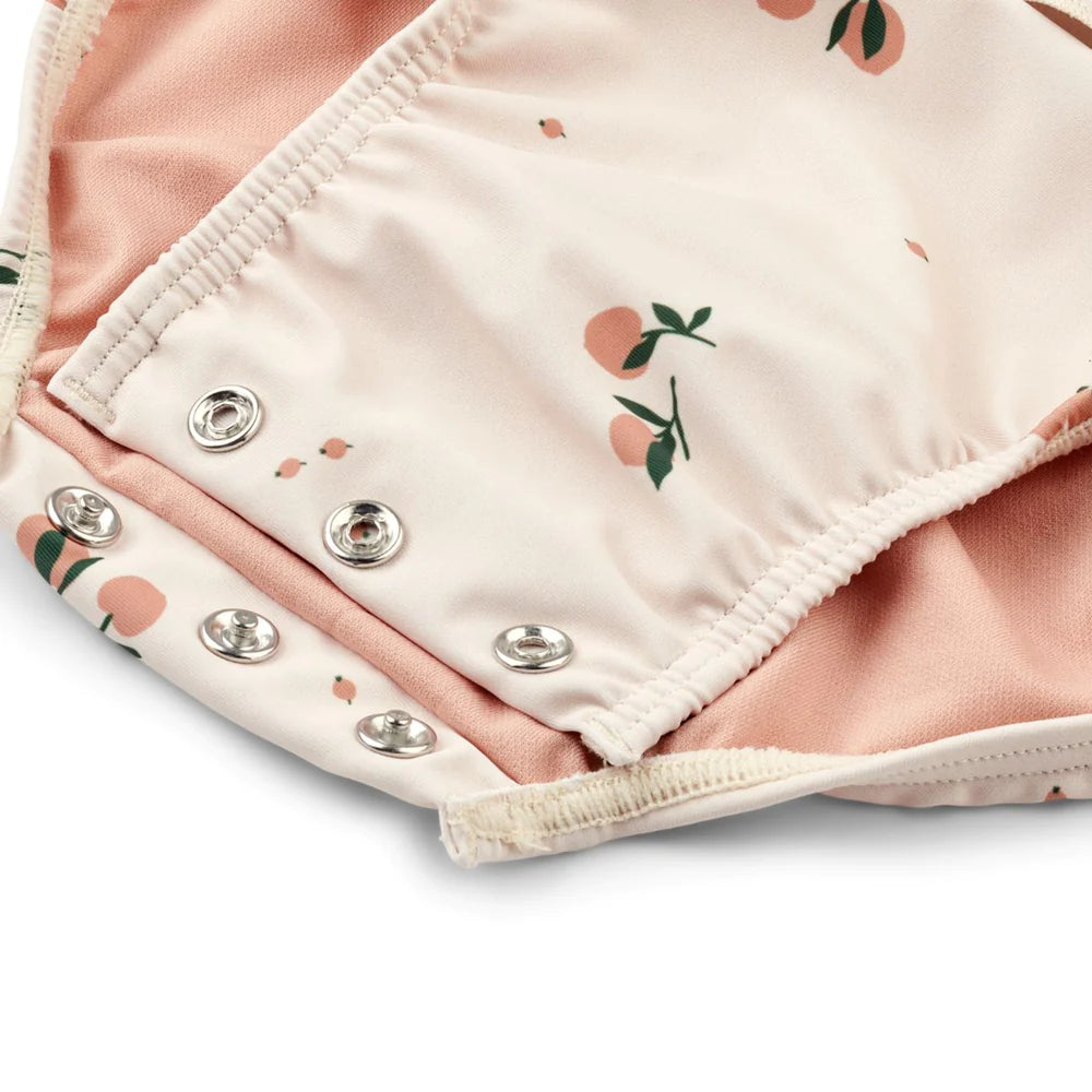 (LW15415 ) Amina Baby Printed Swimsuit - Peach Seashell - MintMouse (Unicorner Concept Store)