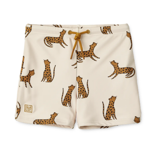 ( LW17608 ) Otto Printed Swim Pants - Leopard Sandy - MintMouse (Unicorner Concept Store)