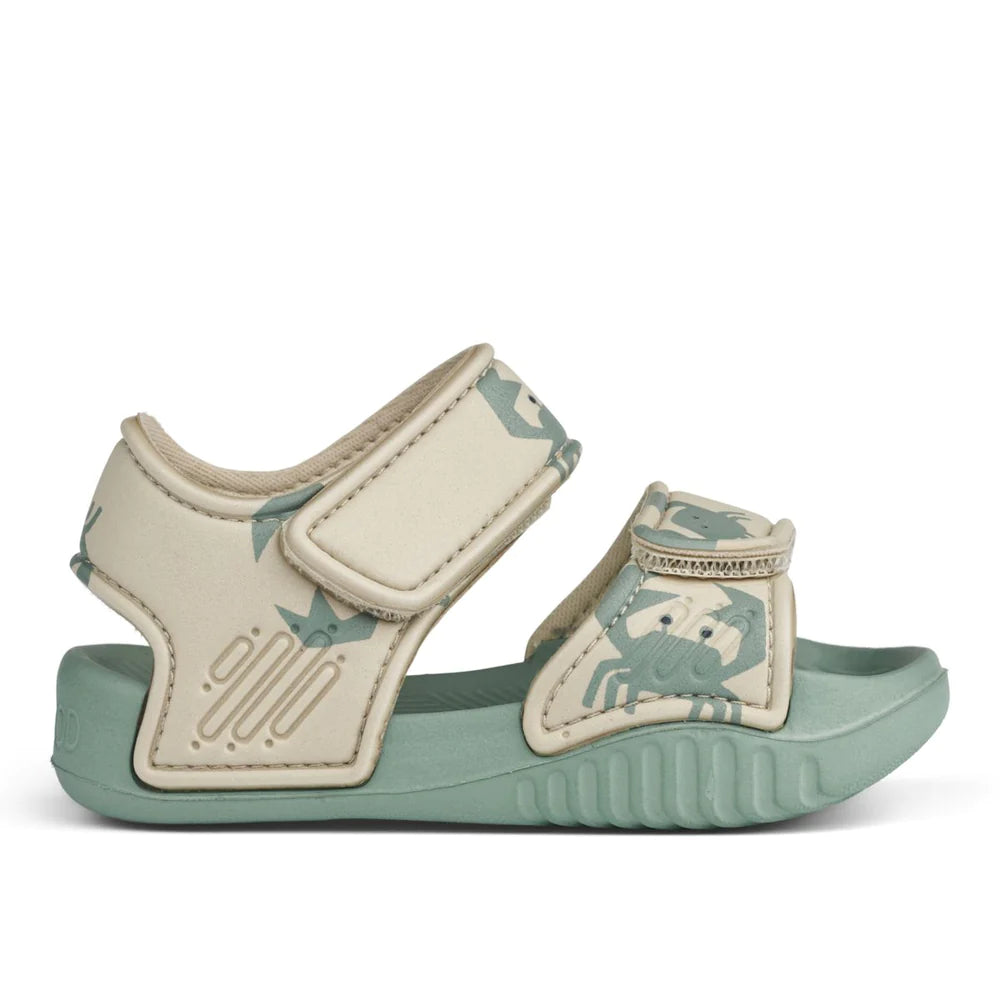 (LW17656) Liewood Blumer Sandal Crab Sandy - MintMouse (Unicorner Concept Store)