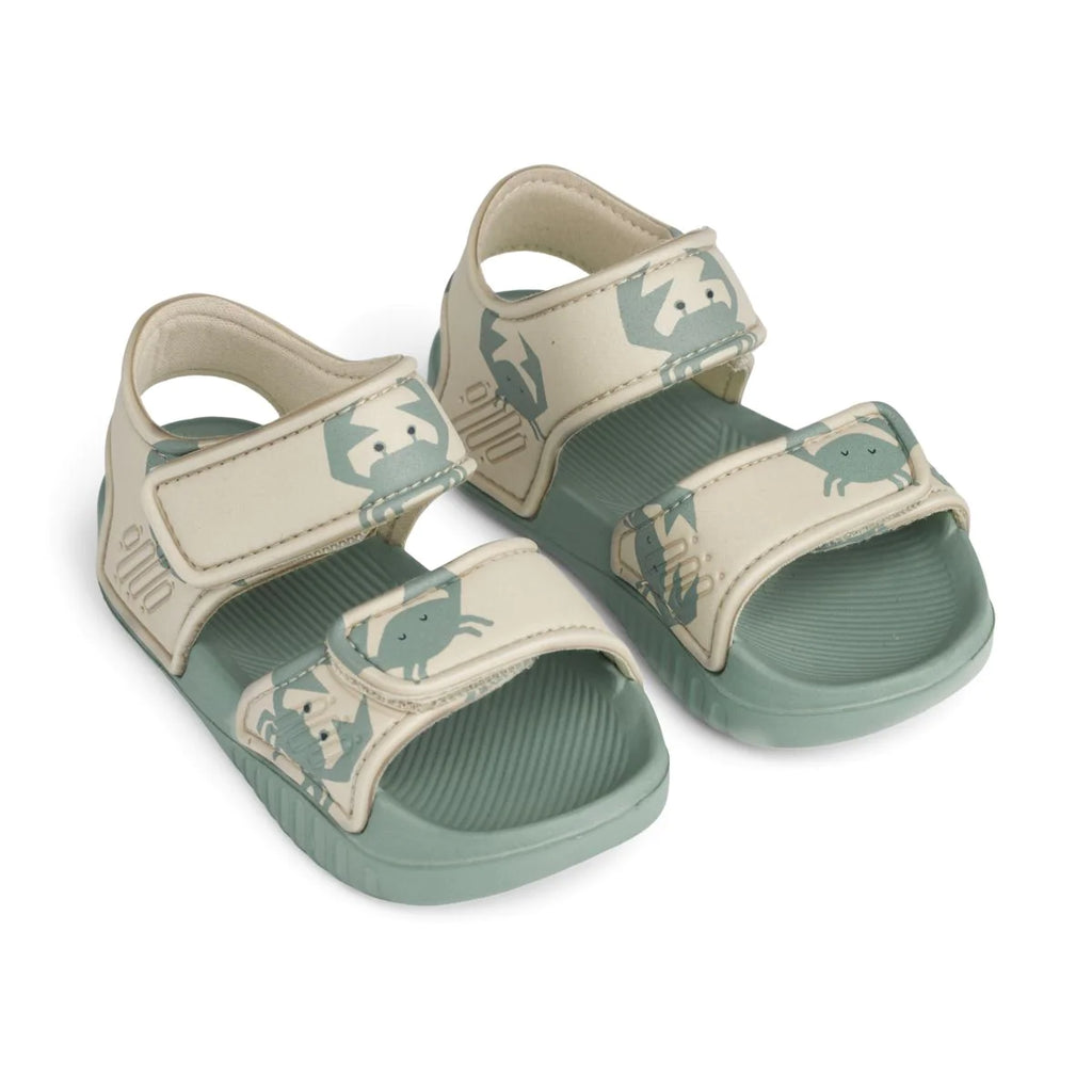 (LW17656) Liewood Blumer Sandal Crab Sandy - MintMouse (Unicorner Concept Store)
