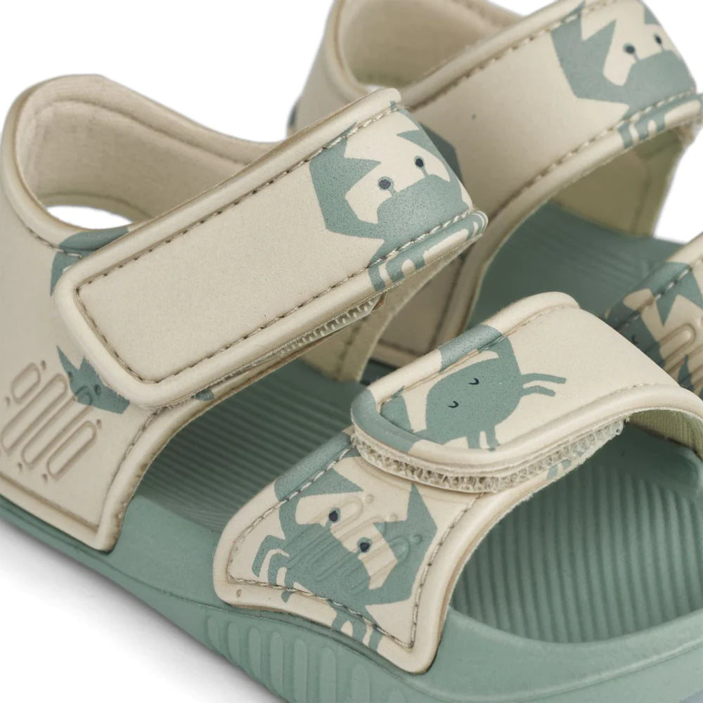 (LW17656) Liewood Blumer Sandal Crab Sandy - MintMouse (Unicorner Concept Store)