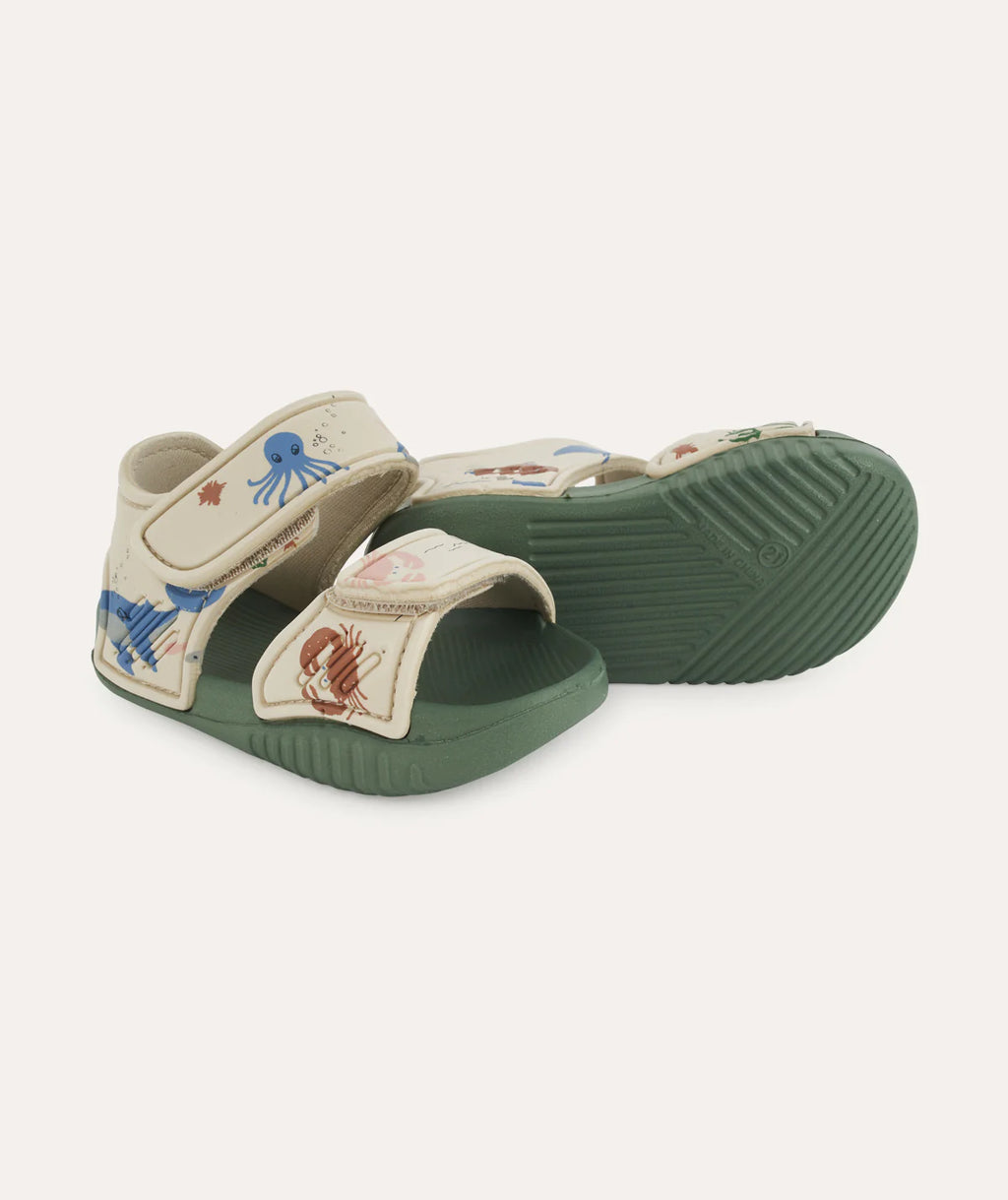 (LW17656) Liewood Blumer Sandal Sea Creature Sandy - MintMouse (Unicorner Concept Store)
