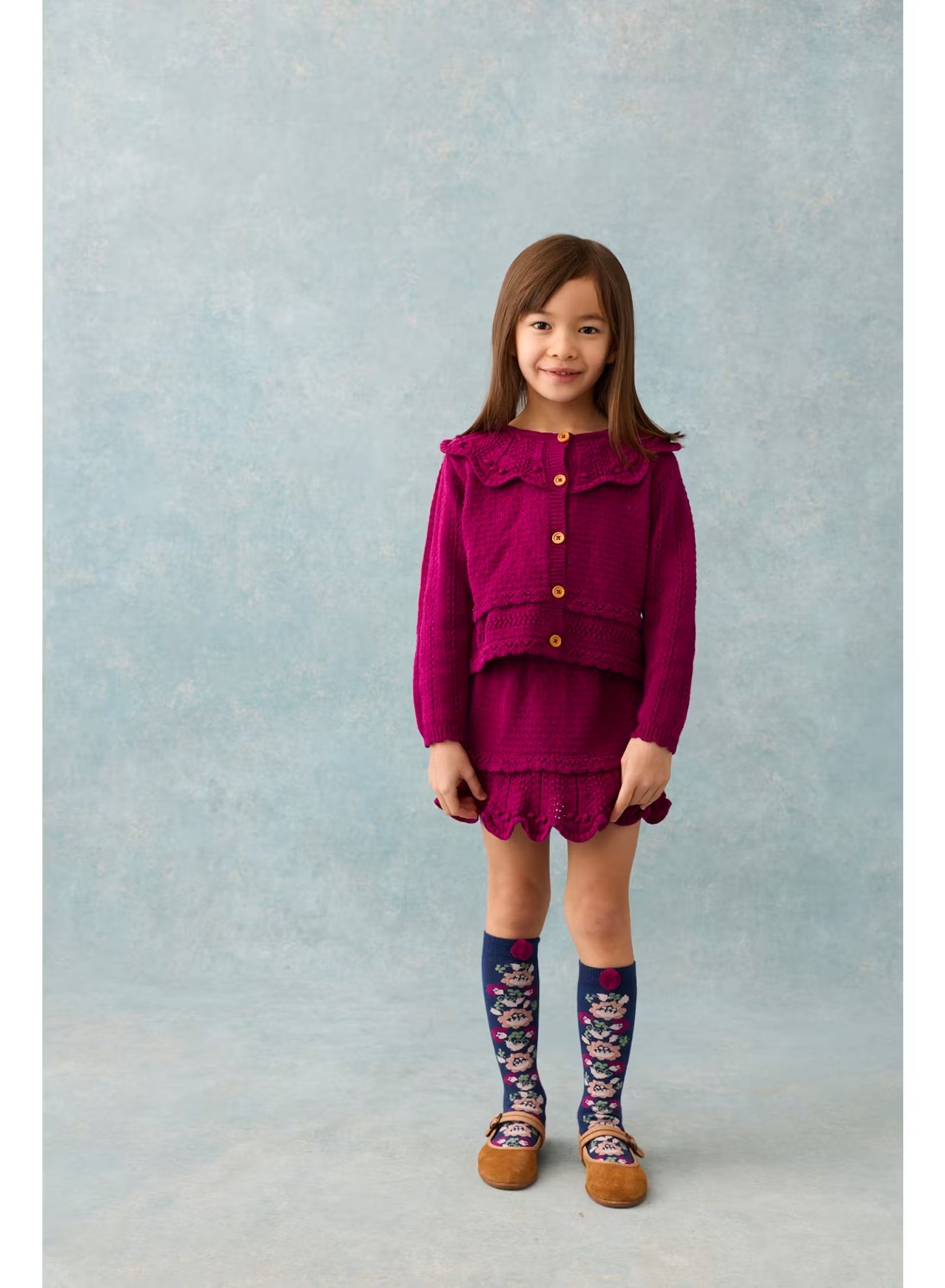 Cardigan Josephina - Beetroot