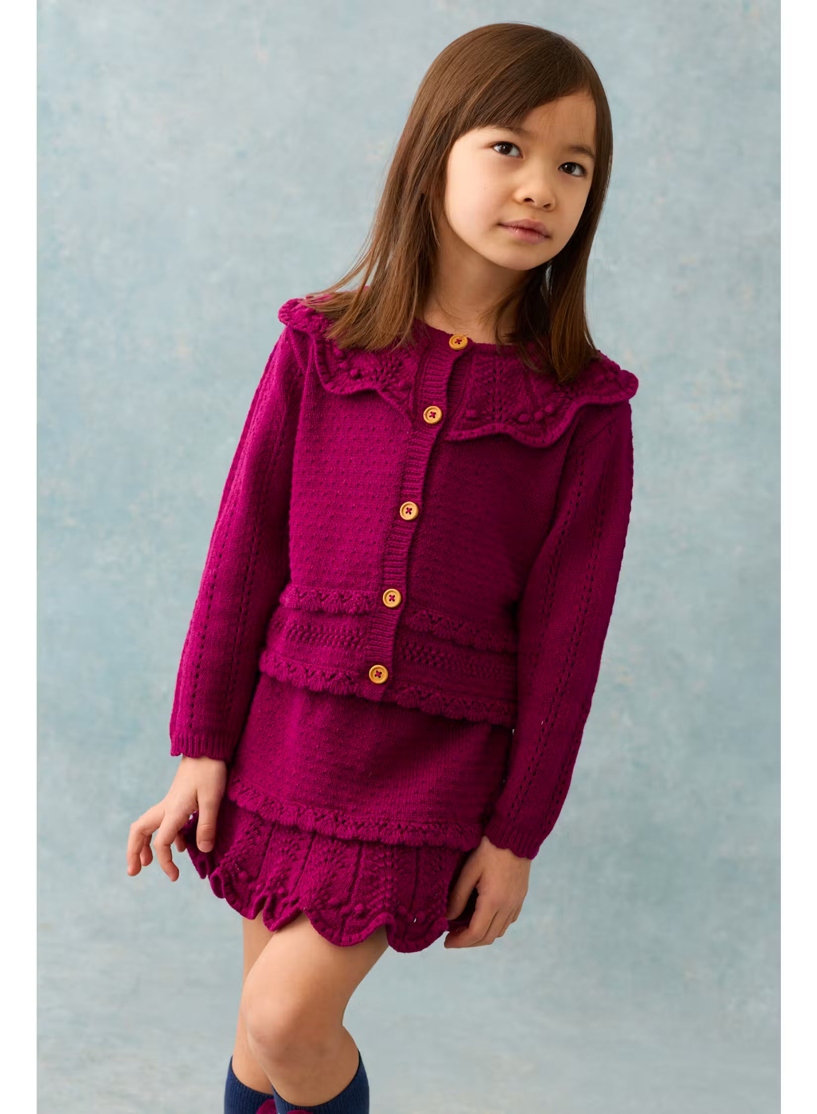 Cardigan Josephina - Beetroot