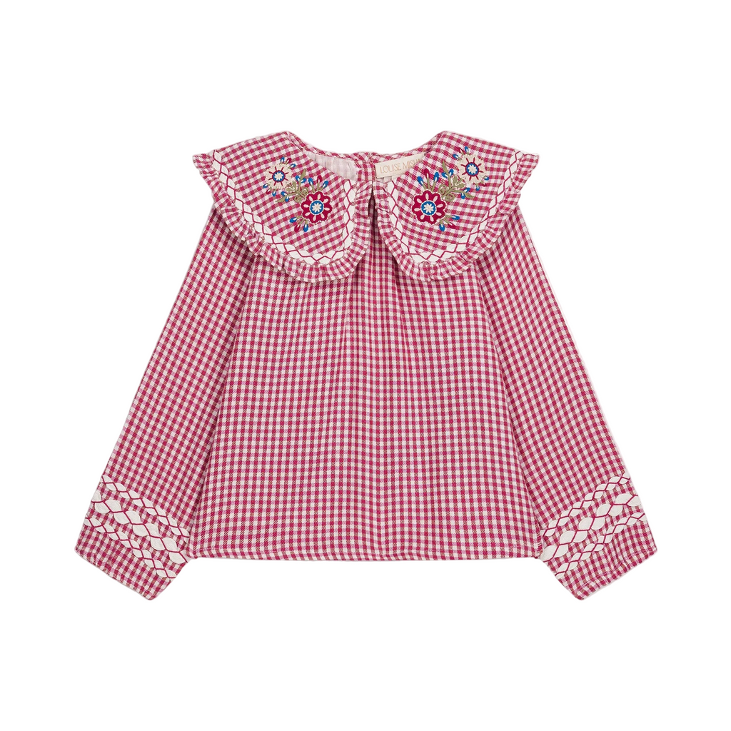Blouse Clea - Raspberry Checks