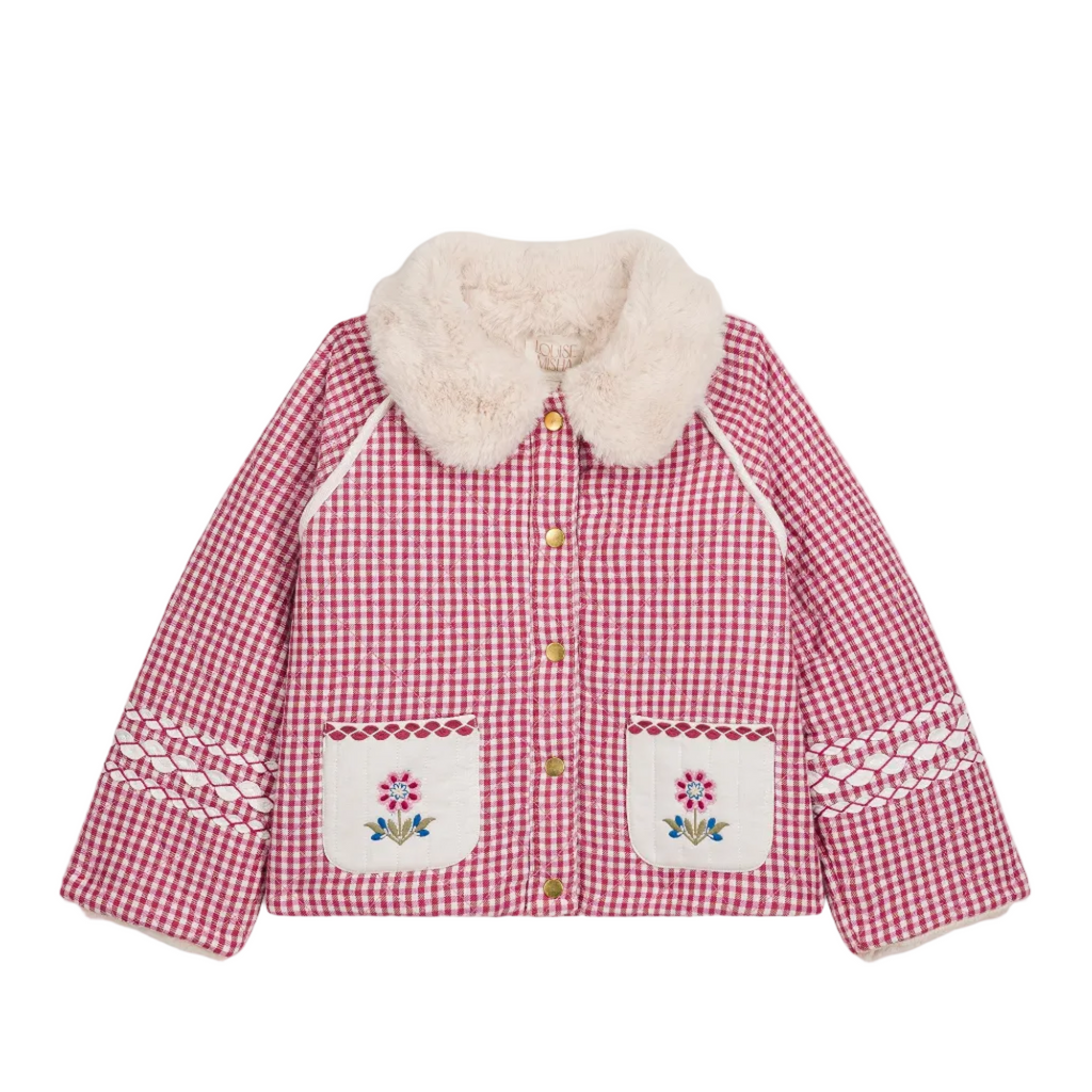 Reversible Coat Jasmina - Raspberry Checks