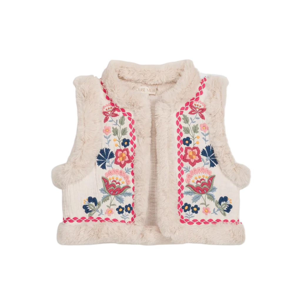 Sleeveless Jacket Librana - Cream