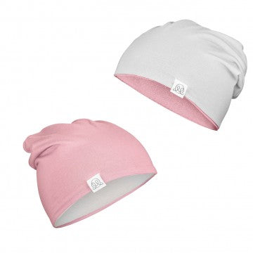 Bamboo Reversible Beanie - Light Grey- Blush Pink - MintMouse (Unicorner Concept Store)