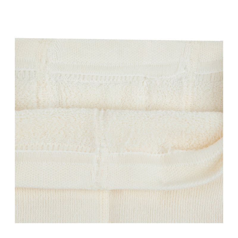 Merino wool-blend tights with internal terry - LIGHT GREY