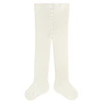 Merino wool-blend tights with internal terry - BEIGE