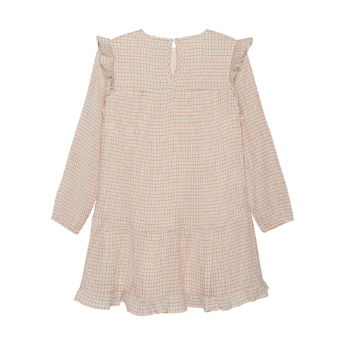 (123250) - Minymo - Dress LS Check w. Lining - MintMouse (Unicorner Concept Store)