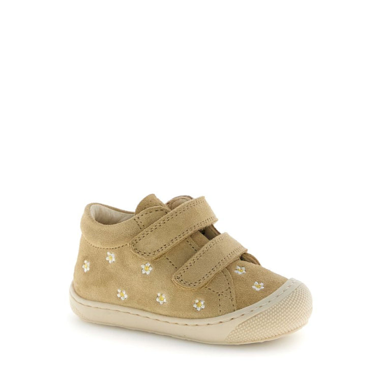 Naturino Cocoon - Embr. Daisies Suede Sand Velcro - MintMouse (Unicorner Concept Store)