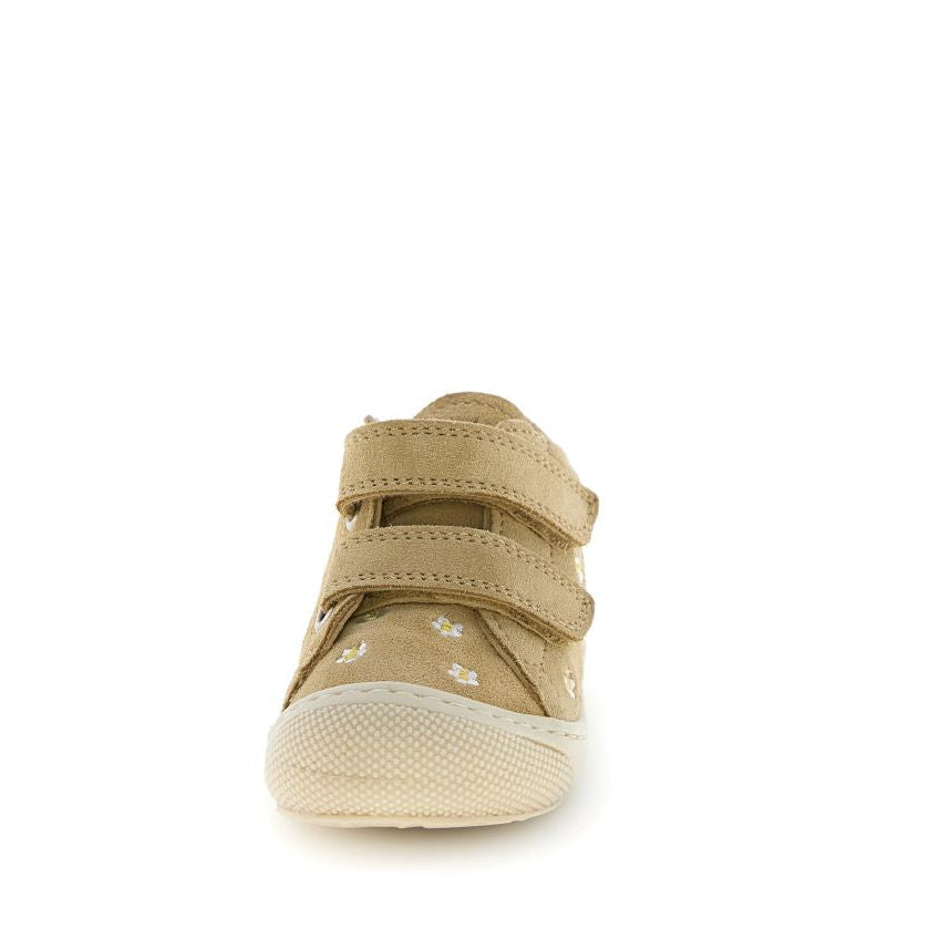 Naturino Cocoon - Embr. Daisies Suede Sand Velcro - MintMouse (Unicorner Concept Store)