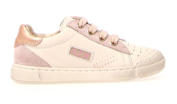 Naturino faluk zip leather sneaker - nappa/suede metallic - milk cipria - MintMouse (Unicorner Concept Store)