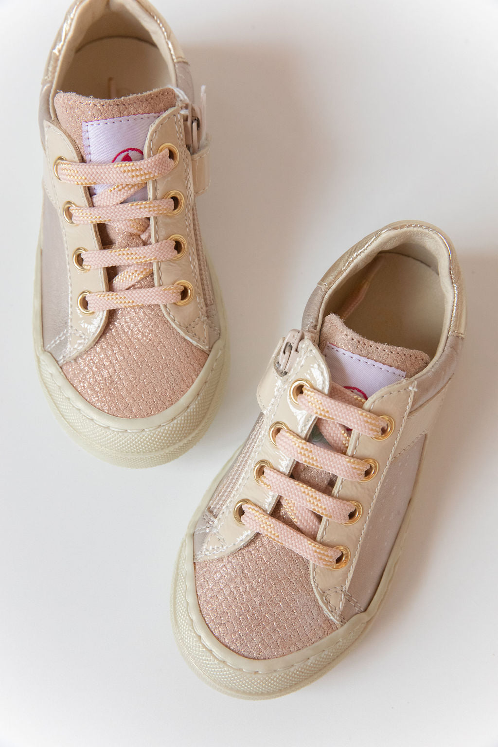 Naturino Clarendon -  ZIP VEL.LIZARD MET/NAPLAK CIPRIA-MILK - MintMouse (Unicorner Concept Store)