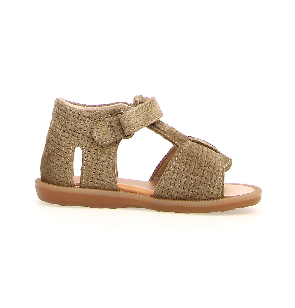 Naturino Quarzo - Sandals Suede Lizard Woven - Stone - MintMouse (Unicorner Concept Store)