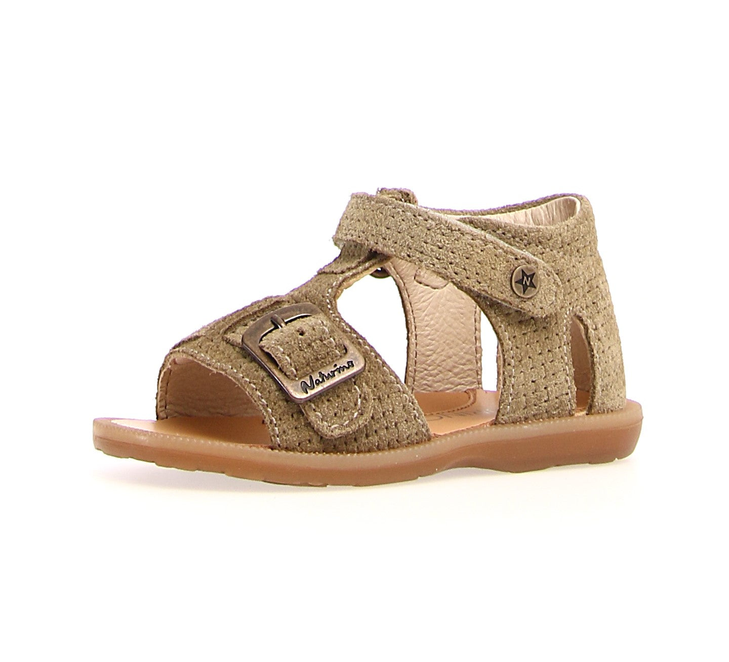 Naturino Quarzo - Sandals Suede Lizard Woven - Stone - MintMouse (Unicorner Concept Store)